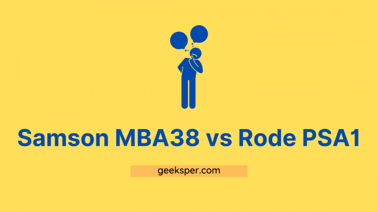 Samson MBA38 vs Rode PSA1: Boom Arms Comparison