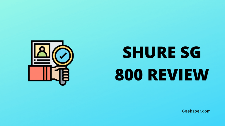 Shure SG800 Review