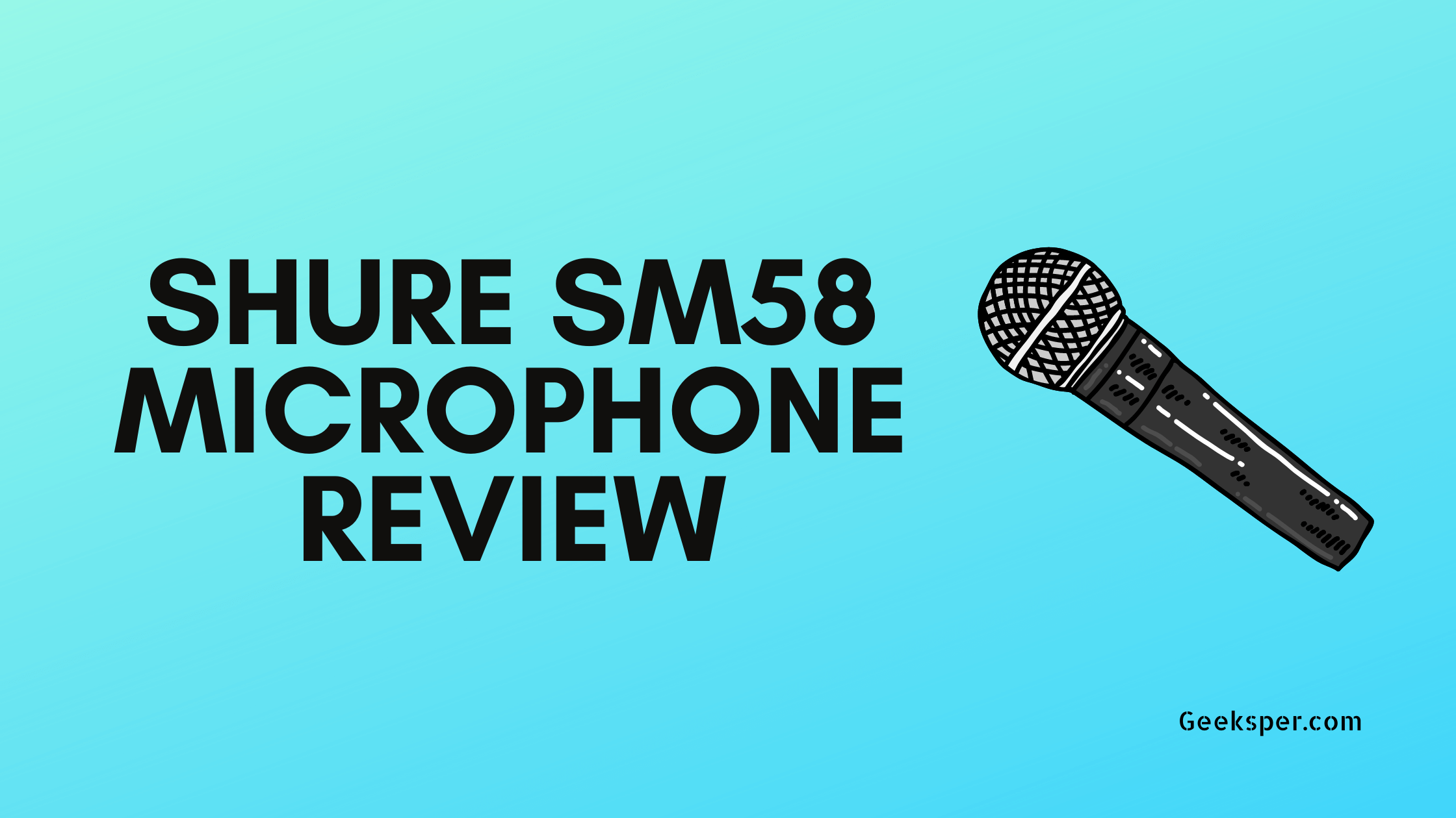Shure SM58 MIcrophone Review