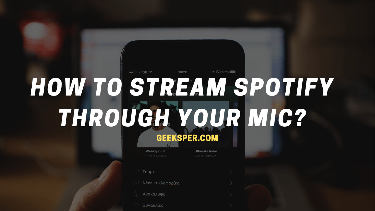 How To Stream Spotify Through Your Mic?