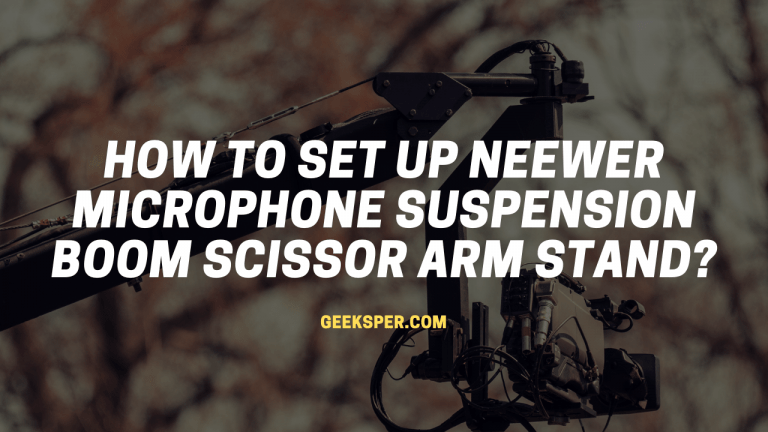 How to set up Neewer Microphone Suspension Boom scissor arm Stand?