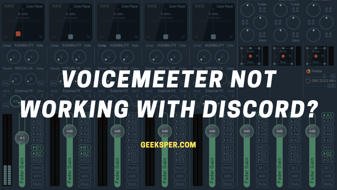 VoiceMeeter Not Working with Discord?