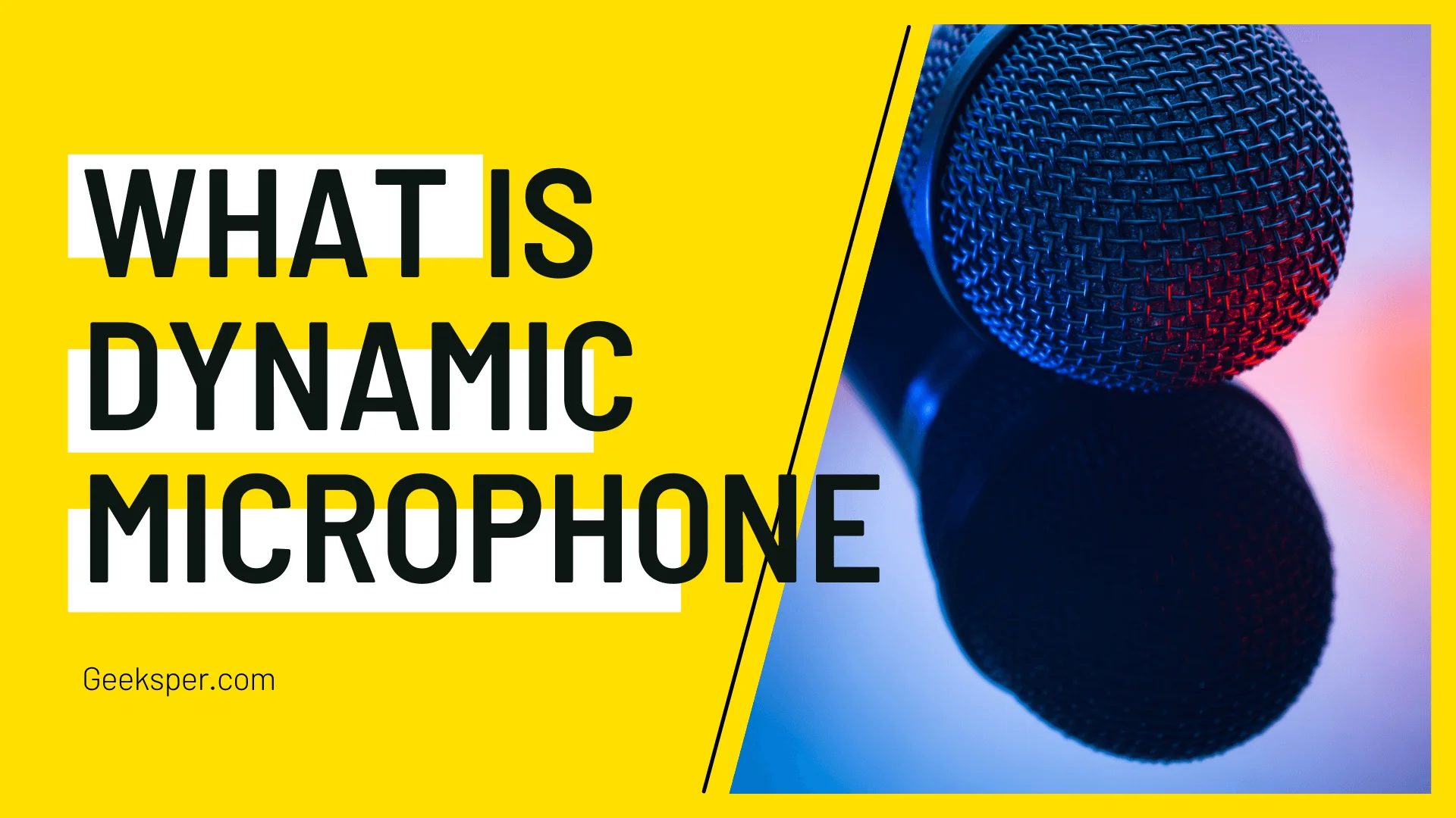 What is a dynamic microphone?