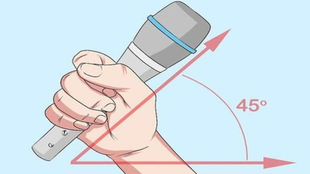 Holding the Microphone at the Right Angle - How to Hold a Microphone: A Detailed Guide