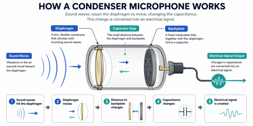 What Is a Condenser Microphone? Uses, Pros, Cons, and How It Works