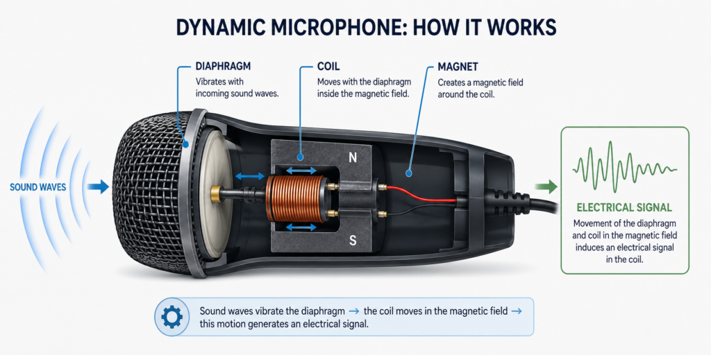How Does a Microphone Work? Parts, Process, and Simple Explanation