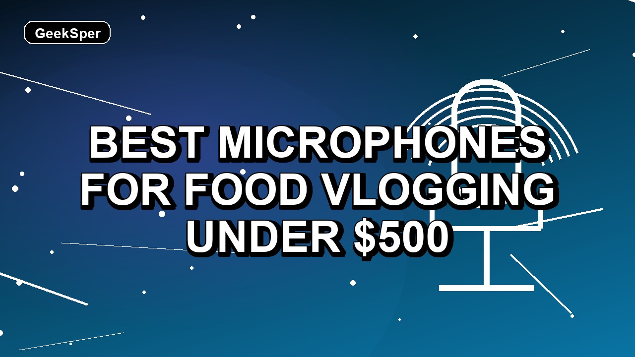 4 Best Microphones for Food Vlogging Under $500