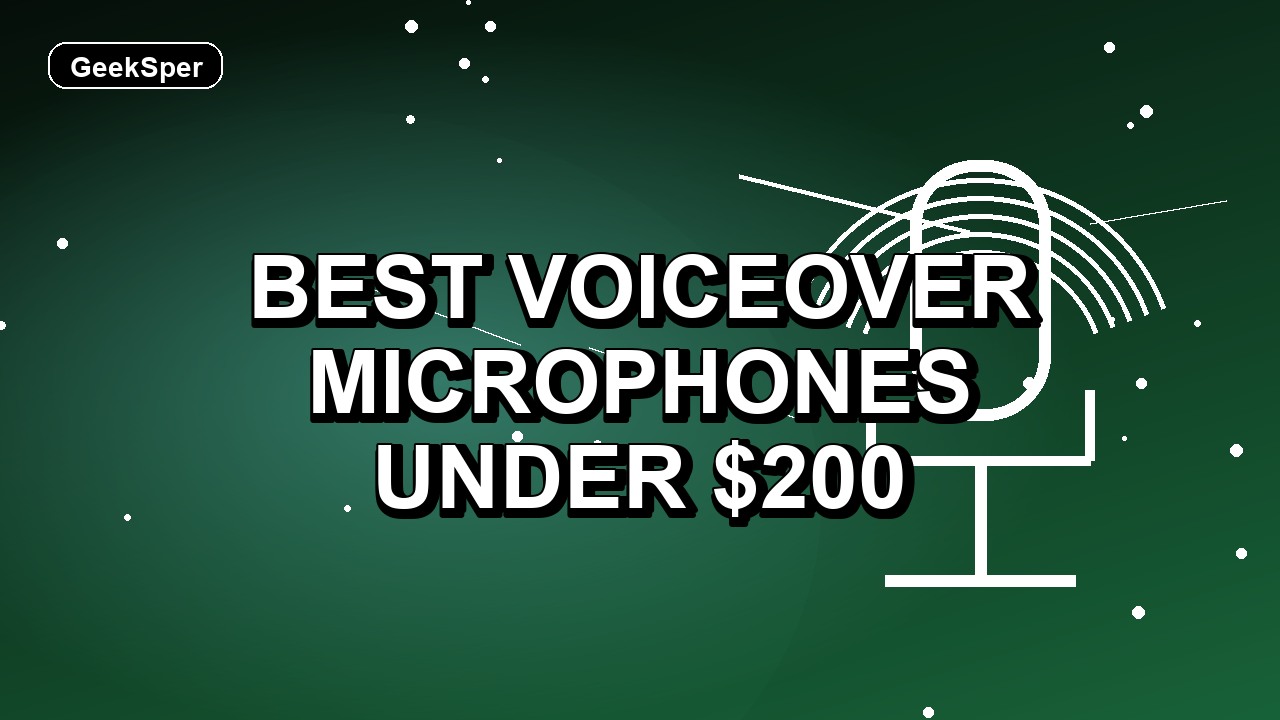 5 Best Voiceover Microphones Under $200