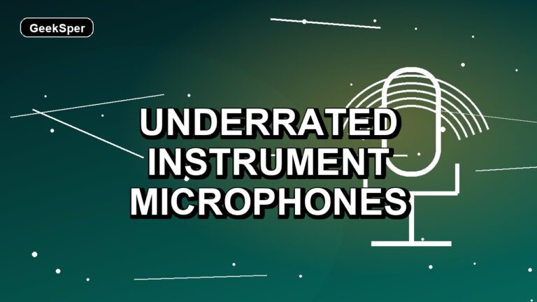 2 Underrated Instrument Microphones