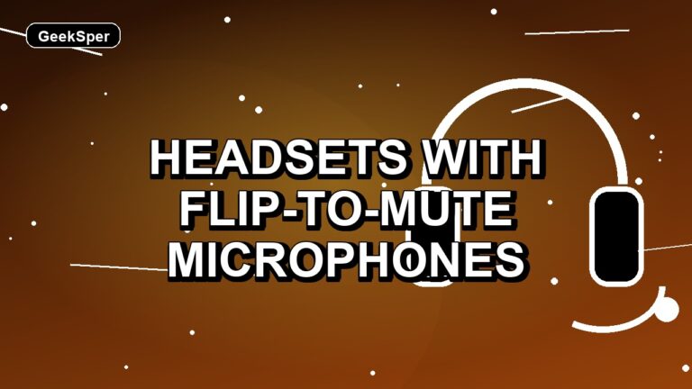 2 Headsets with Flip-to-Mute Microphones